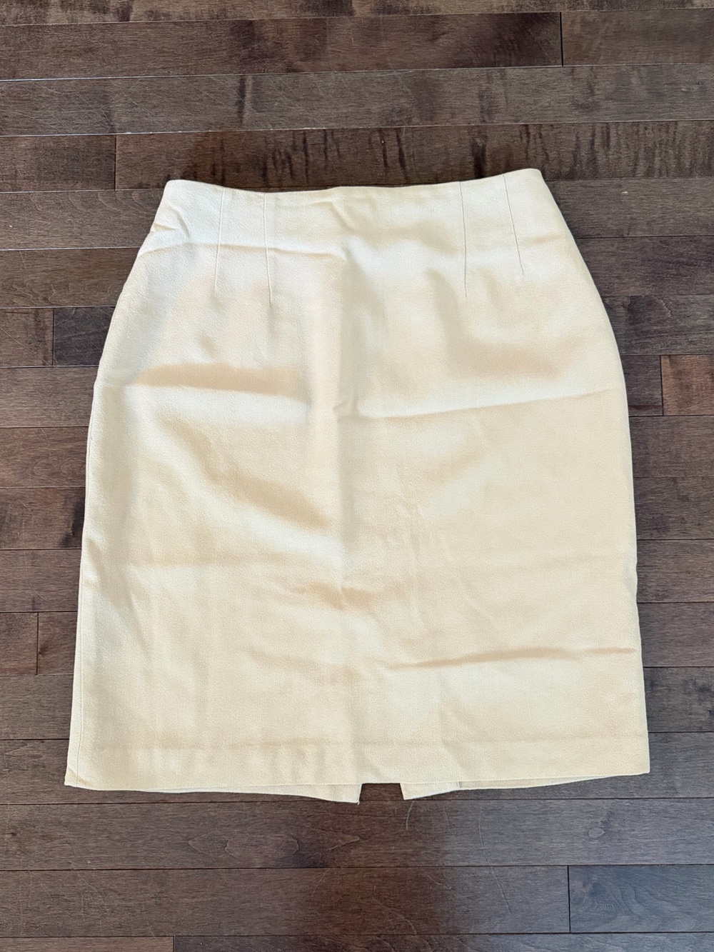 Vintage Merino Wool Cream Manelli Pencil Skirt